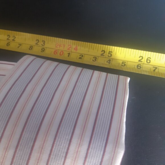 Boss Hugo Boss French Cuff SZ 16 100% Cotton Men's Striped Button Up Shirt - Picture 15 of 16